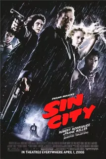 Cartel de Frank Miller's Sin City (Ciudad del pecado)