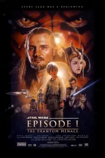 Cartel de Star Wars: Episodio I - La amenaza fantasma