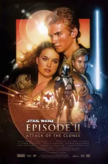 Cartel de Star Wars: Episodio II - El ataque de los clones