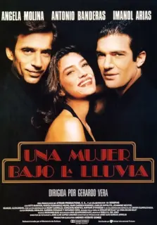 Cartel de Una mujer bajo la lluvia