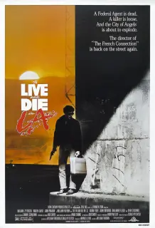 Cartel de Vivir y morir en Los Angeles
