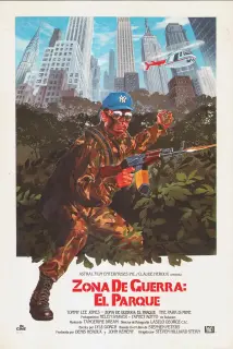 Cartel de Zona de guerra: el parque