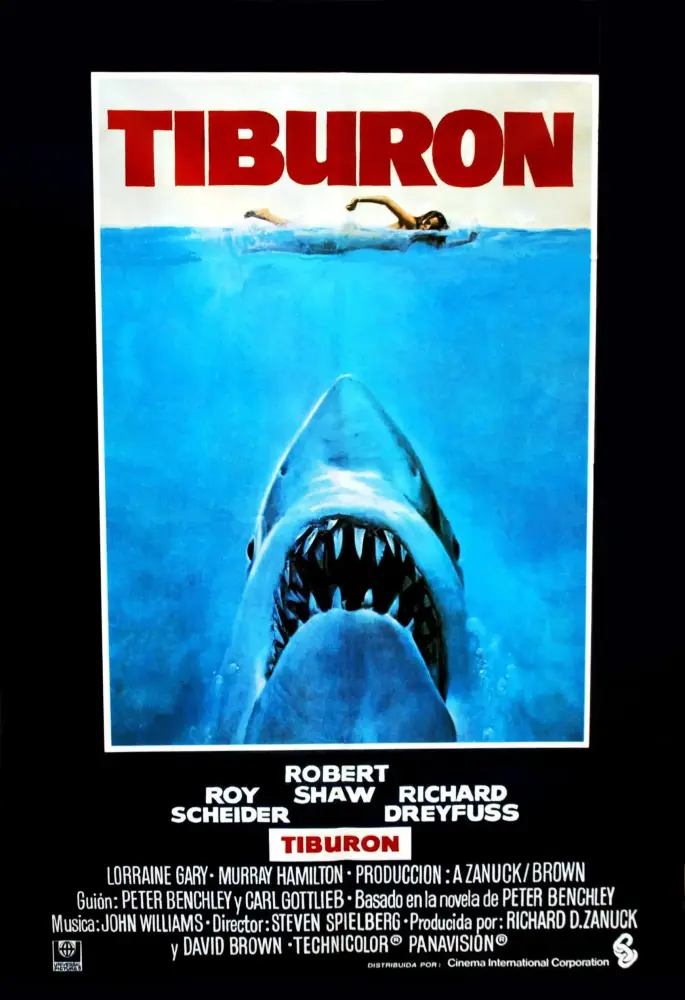 Cartel ampliado de Tiburón