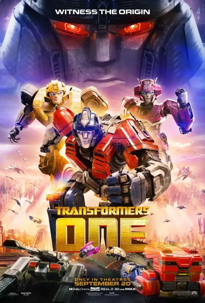 Cartel ampliado de Transformers One