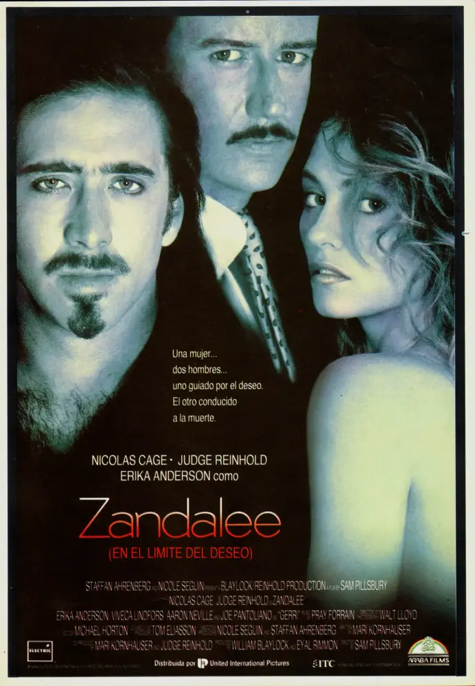 Cartel ampliado de Zandalee en el límite del deseo