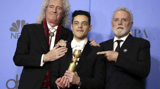Brian May y Roger Taylor se felicitan por los Globos de Oro Brian May y Roger Taylor se felicitan por los Globos de Oro