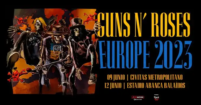 Guns N' Roses anuncia fechas para su gira mundial en 2023 Guns N' Roses anuncia fechas para su gira mundial en 2023