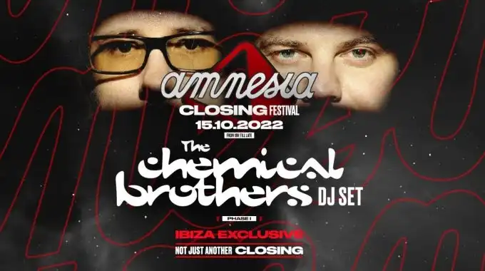 The Chemical Brothers estarán en octubre en el Amnesia Ibiza 2022 The Chemical Brothers estarán en octubre en el Amnesia Ibiza 2022