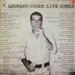 álbum Live Songs de Leonard Cohen