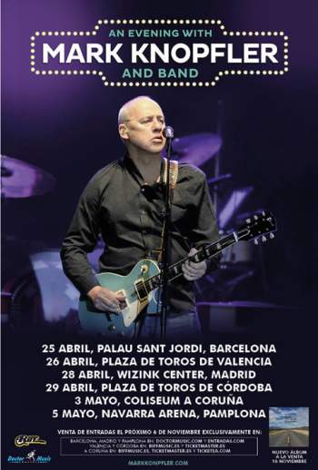 Conciertos de Mark Knopfler en España 2019